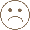 Frowning face icon