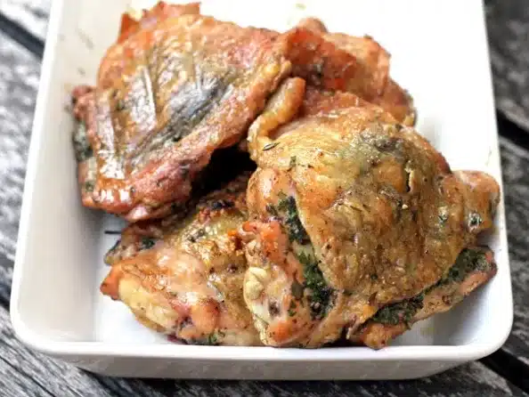 Grilled Mediterranean Chicken Thighs